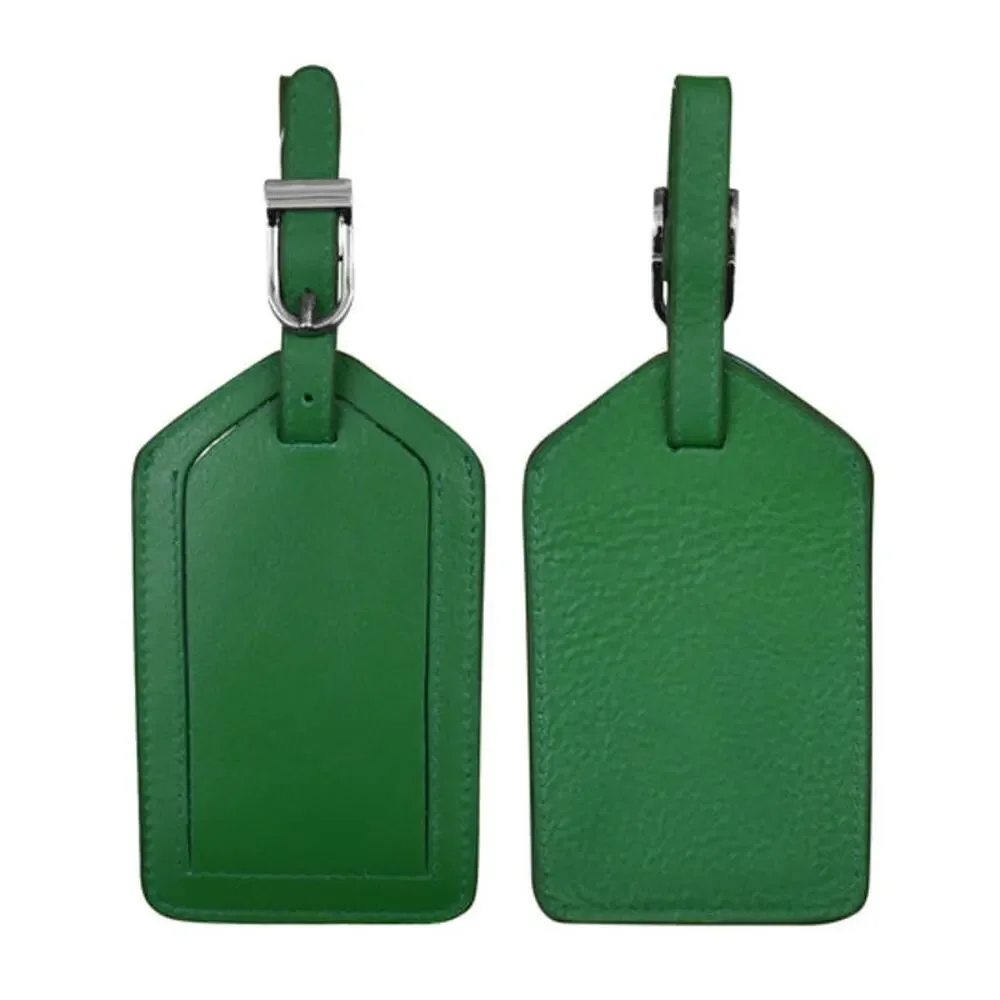 Leather Luggage Tag | Emerald